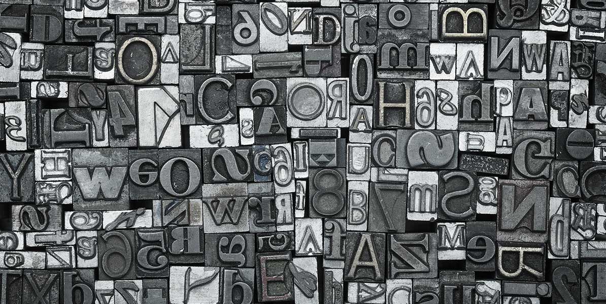 Bleiletter für den Buchsatz